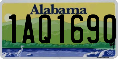 AL license plate 1AQ1690