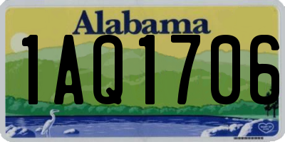 AL license plate 1AQ1706