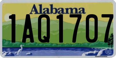 AL license plate 1AQ1707