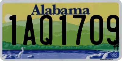 AL license plate 1AQ1709