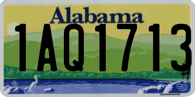 AL license plate 1AQ1713