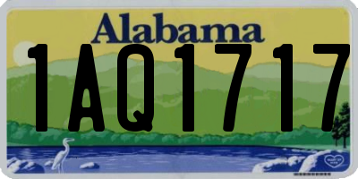AL license plate 1AQ1717