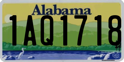 AL license plate 1AQ1718