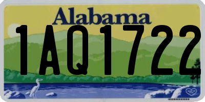 AL license plate 1AQ1722