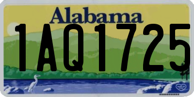 AL license plate 1AQ1725