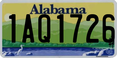 AL license plate 1AQ1726