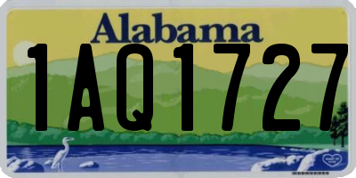 AL license plate 1AQ1727
