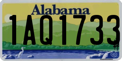 AL license plate 1AQ1733