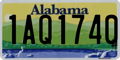 AL license plate 1AQ1740