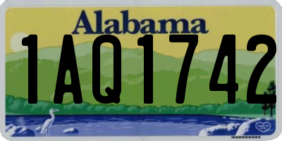 AL license plate 1AQ1742