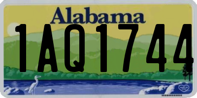 AL license plate 1AQ1744