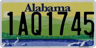 AL license plate 1AQ1745