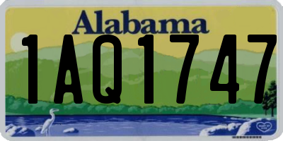 AL license plate 1AQ1747