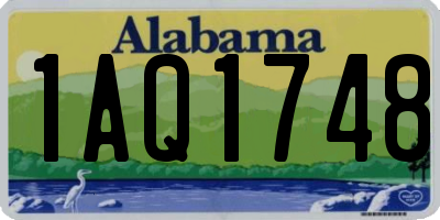 AL license plate 1AQ1748