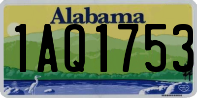 AL license plate 1AQ1753