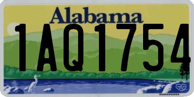 AL license plate 1AQ1754