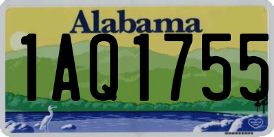 AL license plate 1AQ1755
