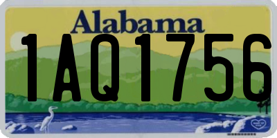AL license plate 1AQ1756