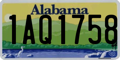 AL license plate 1AQ1758