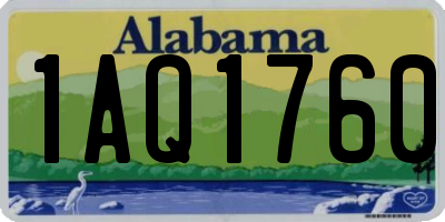 AL license plate 1AQ1760