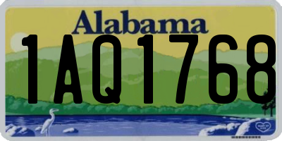 AL license plate 1AQ1768