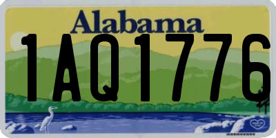 AL license plate 1AQ1776