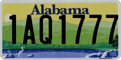 AL license plate 1AQ1777