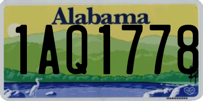 AL license plate 1AQ1778