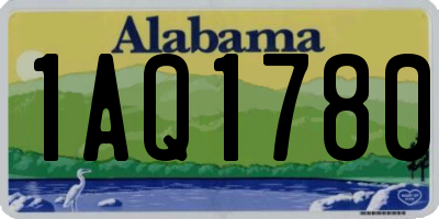 AL license plate 1AQ1780