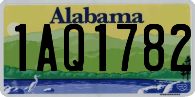 AL license plate 1AQ1782