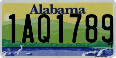 AL license plate 1AQ1789