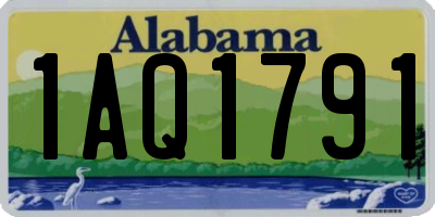 AL license plate 1AQ1791
