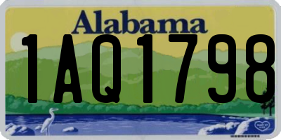 AL license plate 1AQ1798