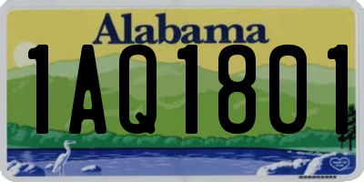 AL license plate 1AQ1801