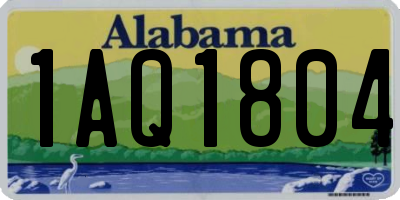 AL license plate 1AQ1804
