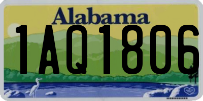 AL license plate 1AQ1806