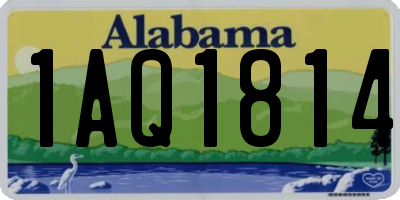 AL license plate 1AQ1814