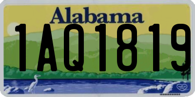 AL license plate 1AQ1819