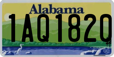 AL license plate 1AQ1820
