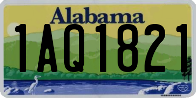 AL license plate 1AQ1821