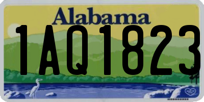 AL license plate 1AQ1823