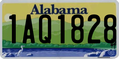 AL license plate 1AQ1828