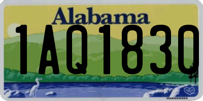 AL license plate 1AQ1830