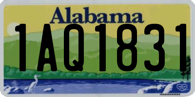 AL license plate 1AQ1831