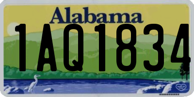 AL license plate 1AQ1834