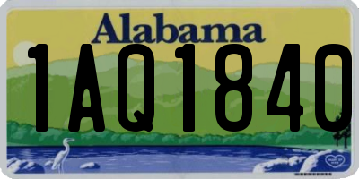 AL license plate 1AQ1840