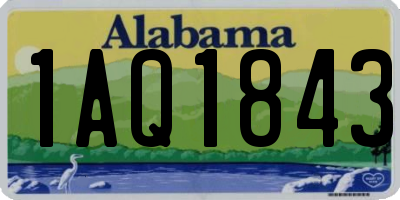 AL license plate 1AQ1843