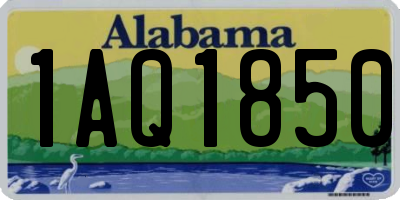 AL license plate 1AQ1850