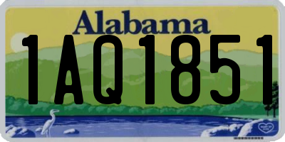 AL license plate 1AQ1851