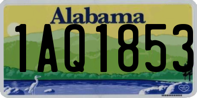 AL license plate 1AQ1853